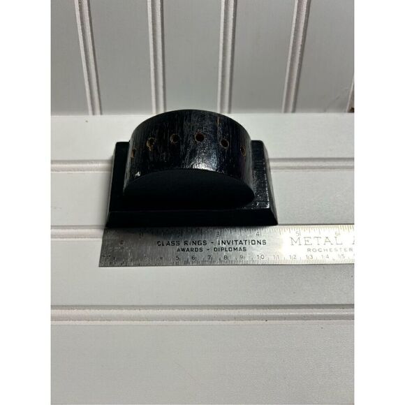 Desk Table Black Wood Flag Holder - Picture 2 of 5